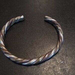 Vintage 8" Brass/copper/silver Healing Bracelet